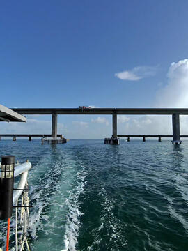 Seven Mile Bridge, Boot Key Channel, and Marathon FL