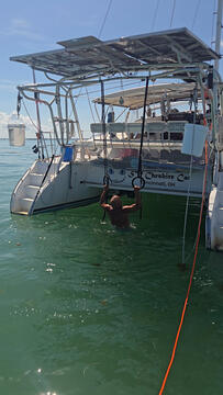 YouTube video: Gymnastics Rings workout - anchored outside Boot Key Harbor