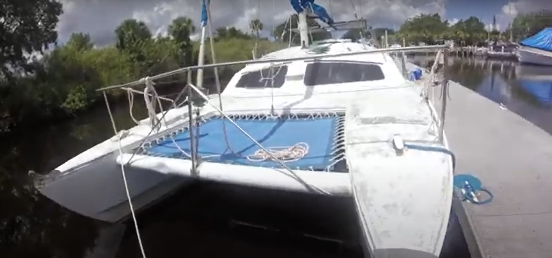 Quick overall outside of 71 Iroquois catamaran