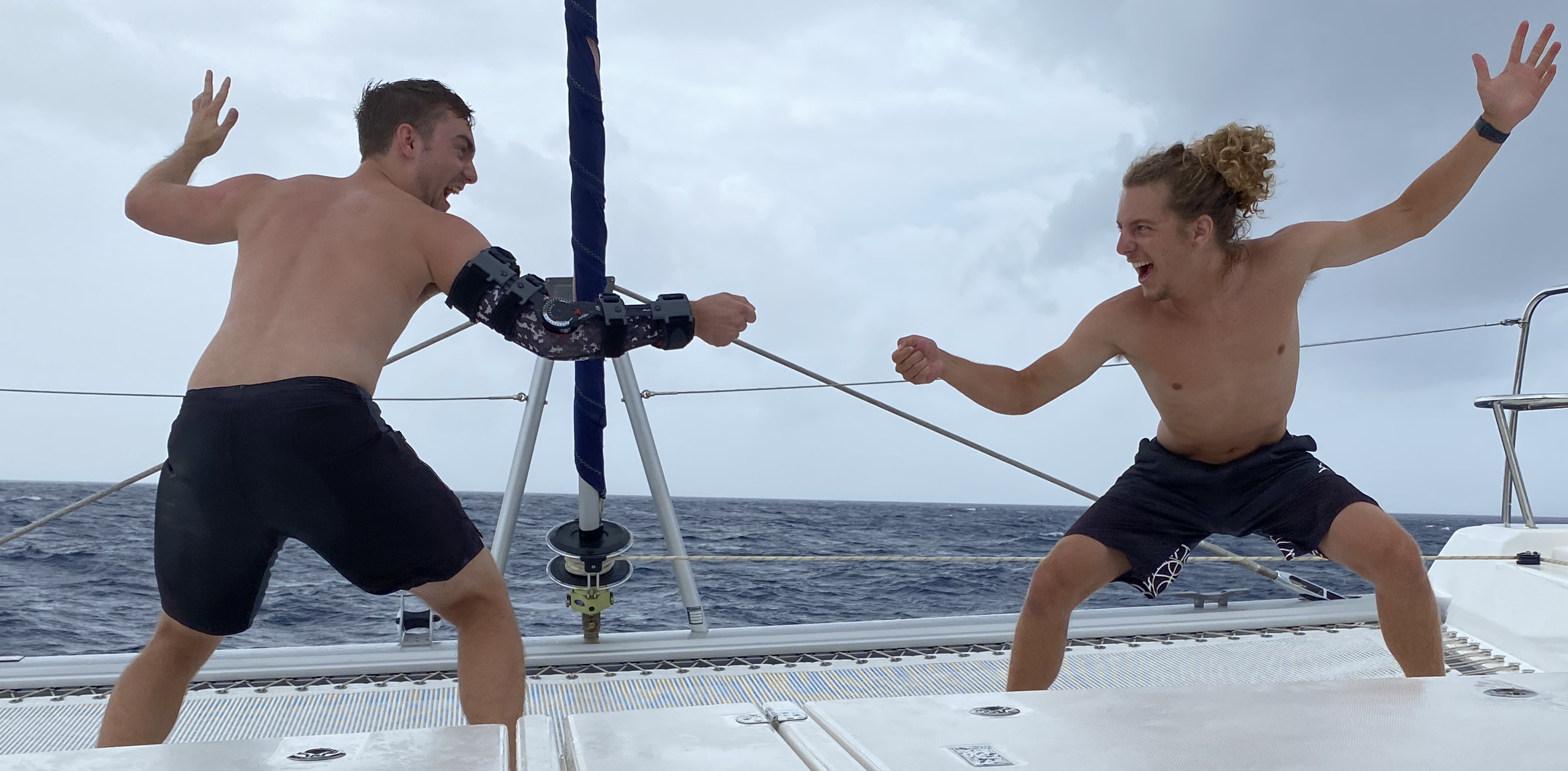 Pirate sword fight in Belize